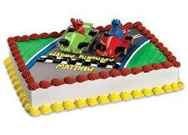 Sesame Street Elmo and Cookie Monster Racers - Cake Toppers