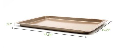 Bestwoohome Nonstick Bakeware Cake Baking/Roasting Pans for Kitchen (9 x 7 Inches) N23