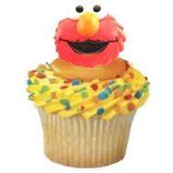 Sesame Street Elmo Face Cupcake Rings - 24 ct by Bakery Supplies