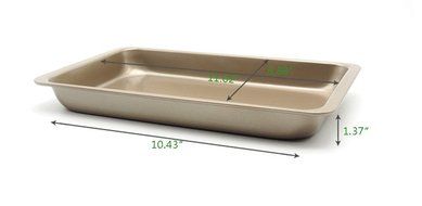 Bestwoohome Nonstick Bakeware Cake Baking/Roasting Pans for Kitchen (9 x 7 Inches) N26