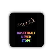 Generic Cup Mat New Print Basketball Never Stops Mdf Material N7
