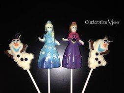 Frosted Princess Chocolate Candy Lollipop Mold