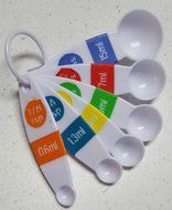 10-pc Stainless Steel Food Storage Bowls &amp; Plastic Measuring Cups/Spoons/Spatula/Timer 14-Pc Bundle N4