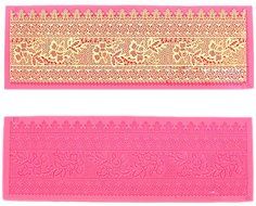 Lesirit Silicone Fondant Cake Lace Embossed Cake Mold Mat (A) N2