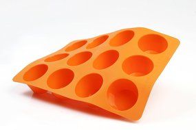 Silicone Muffin Pan 12-Cavity, Premium Quality - Unique Food Grade, Durable, Attractive By Qvob N4