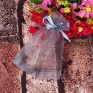 Candy Small Bag DZT1968&reg; 100pcs Organza Wedding Party Decoration Gift Candy Sheer Bags Pouches (Red) N15