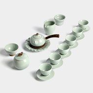 CCWY Ceramic Kung Fu tea package of high-grade black ru-sided coaster King size tea pot Tea Cup,Betting ru N2