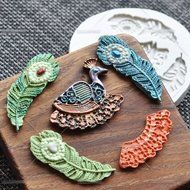 Anyana Peacock Feathers Silicone Fondant Mold Cake Decorating Pastry Gum Pastry Tool Kitchen Tool Sugar Paste... N8