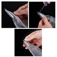 Thiroom 200pcs Disposable Cake Cupcake Decorating Piping Icing Bags 14 inch N3