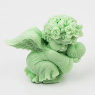 Baby Angel 3D Cake Mold Fandont Soap Candle Mould Sililcone Candy Chocolate Mould Gum Paste Cake Baking Craft... N4