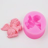 Baby Angel 3D Cake Mold Fandont Soap Candle Mould Sililcone Candy Chocolate Mould Gum Paste Cake Baking Craft... N6