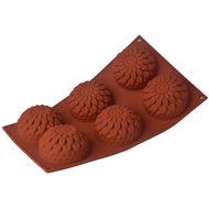 EVTECH(TM) 6 Cavity Chrysanthemum Style Silicone Gel Non Stick Cake Bread Mousse Biscuit Ice Pudding Mold Chocolate... N8