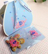 100 PCS Lovely Cute Bowknot OPP Self Adhesive Cookie Bakery Candy Biscuit Roasting Treat Gift DIY Plastic Bag... N25