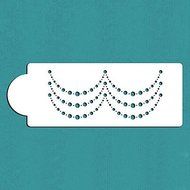 Sher Pearl Cake Stencil for Cake Decorating, Cake Side Stencil, Cookie Stencil, Wall Stencil, N2