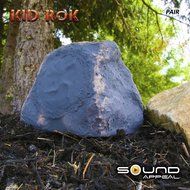 KiD RoK Outdoor Rock Speaker Grey Slate by Sound Appeal N4