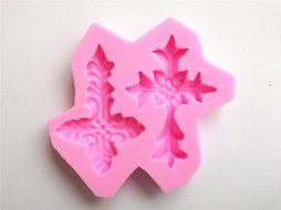Wocuz W0016 2 Cross Food-grade Non-stick Silicone Candy Fondant Chocolate Accessory Mold and Cake Decorating N2