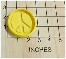 Peace Sign Cookie Cutter and Stamp #1006