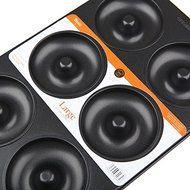 Astra Gourmet Non-Stick Donut Pan - 6 Cavity Donut Maker for Healthy Homemade Baked Donuts and Bagels