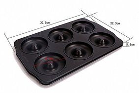Astra Gourmet Non-Stick Donut Pan - 6 Cavity Donut Maker for Healthy Homemade Baked Donuts and Bagels N2