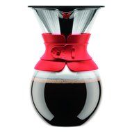 Bodum 11571-109 Pour Over 1 L Coffee Maker with Permanent Filter, 34 oz, Cork Band N22