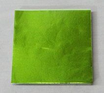 3&quot; x 3&quot; Lime Green Confectionery Foil Wrappers Candy Wrappers Candy Making Supplies