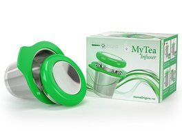 MyTea Infuser ~ Ultra Fine Loose Leaf Tea Infuser with Lid ~ Large Capacity Stainless Steel Tea Strainer Basket... N26