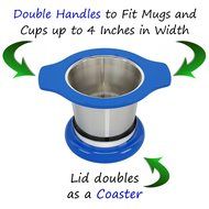 MyTea Infuser ~ Ultra Fine Loose Leaf Tea Infuser with Lid ~ Large Capacity Stainless Steel Tea Strainer Basket... N30