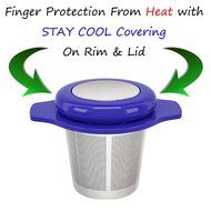 MyTea Infuser ~ Ultra Fine Loose Leaf Tea Infuser with Lid ~ Large Capacity Stainless Steel Tea Strainer Basket... N33