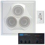 Classroom Sound System with Drop In Ceiling Speaker and In-Wall Remote Volume Control N6