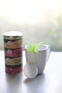 Tea Parties - Premium Butterfly Silicone Reusable Tea Bag Infuser Strainer (Yellow, Pink, Purple, Blue)