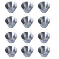 12 Polished Stainless Steel Portion Cups,1.5 oz. - 4 Dozen N2