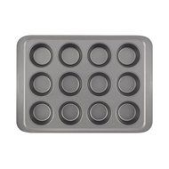 Cake Boss Professional Nonstick Bakeware 12-Cup Muffin Pan, Silver