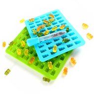 Silicone Gummy Bear Mold - 2 Pack 50 Cavity, Chocolate and Candy Mold Complete With Dropper - Great Cute Gift... N5