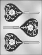 CK Products Fancy Heart Sucker Chocolate Mold