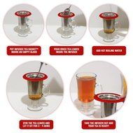 Infused Tea Basket | Food Grade Nontoxic Stainless Steel Loose-Leaf Tea Infuser Steeper Filter Strainer with Fine... N3