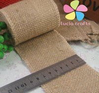 Natural Jute Ribbon Wedding Party DIY Decoration Craft 3y/lot (8cm) N3