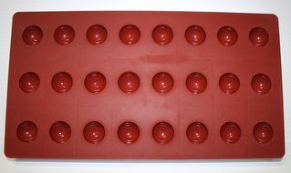 Silicone Small Half Sphere Mold 24 Cavities 12 1/2" L x 7" W