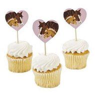 1 X Horse Mare and Foal Food and Cupcake Picks - 25 pcs