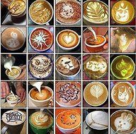 16Pcs Cappuccino Latte Art Coffee Stencils Duster Cake Icing Spray by Micro Shops N2