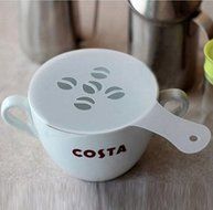 16Pcs Cappuccino Latte Art Coffee Stencils Duster Cake Icing Spray by Micro Shops N3