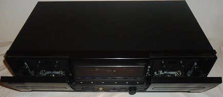 Onkyo TA-RW303 Dual Cassette Stereo Tape Deck With Auto Reverse and AV Cables Music Audio Sound - VERY RARE N5