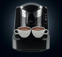 OKKA Turkish Coffee Machine (USA 120v) Chrome UL (Black-Chrome)