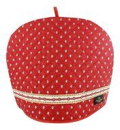 Provence Tea Cozy - Red - 12 1/2" X 9 1/2" - Made in France