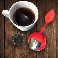 chichic Silicone Loose Tea Infuser Set, Cute Strainer, Steeper with Drip Tray, Best for Leaf or Herbal Tea, Green... N13