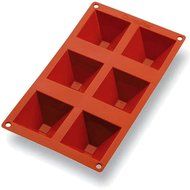 Matfer Bourgeat Gastro Flex Pyramid Mold, Red