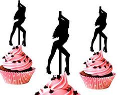 Exotic Dancer Stripper Cupcake Topper