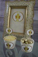 Angel - 25 Cupcake Toppers, 1 Cake Topper/ Bunting, 1 Cake Frill N12
