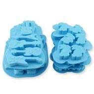 Candy Making Molds, 8 PCS YYP [Night Owl, Car, Bear, Guitar, Rabbit, Hand, Butterfly, Pineapple Shape Mold] Silicone...