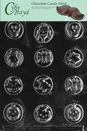 Cybrtrayd H008 Halloween Chocolate Candy Mold, Assorted Mints