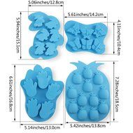 Candy Making Molds, 8 PCS YYP [Night Owl, Car, Bear, Guitar, Rabbit, Hand, Butterfly, Pineapple Shape Mold] Silicone... N2